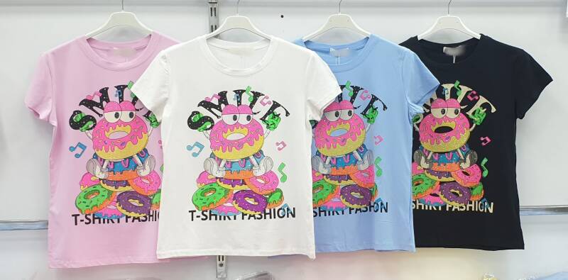 Bluzki damskie Roz M-2XL, Mix Kolor Paczka 12 szt 1